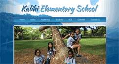 Desktop Screenshot of kalihielementary.org